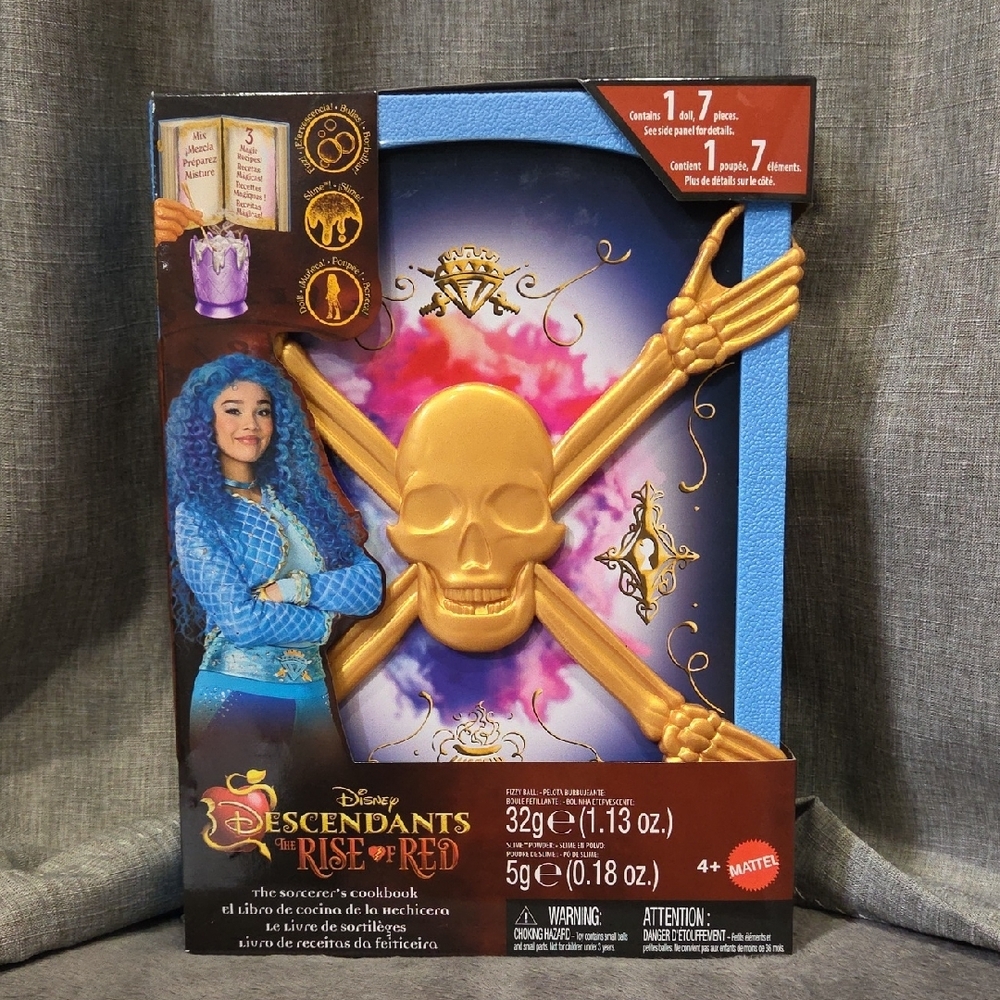 Disney Descendants Rise of Red Cookbook with Blue and Pink Design